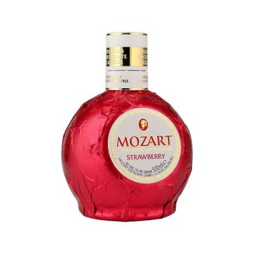 Lichior Mozart Strawberry White Chocolate Cream, 15% alc., 0.5L, Austria