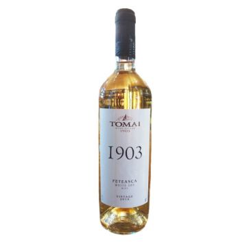 Vin alb sec, Feteasca Alba, Tomai, 0.75L, 12.5% alc., Republica Moldova