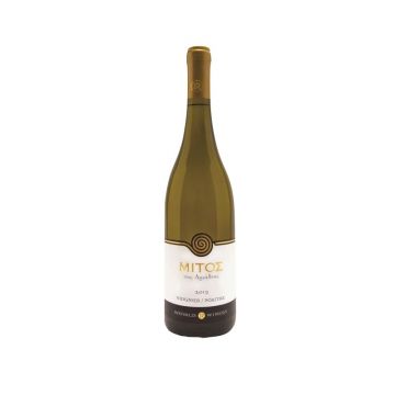 Vin alb sec Mitos Rod Viognier, 0.75L, 12.5% alc., Grecia