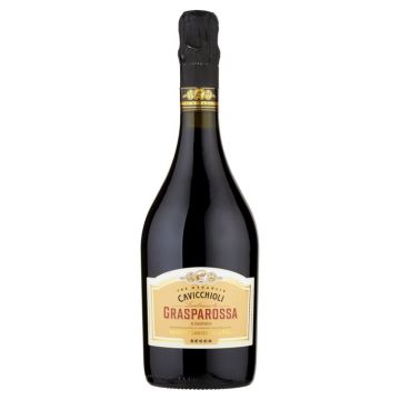 Vin frizzante rosu Cavicchioli Lambrusco di Grasparossa Secco, 0.75L, 11% alc., Italia