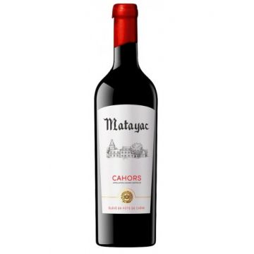 Vin rosu sec Matayac Cahors AOC, 0.75L, 12.5% alc., Franta