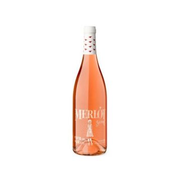 Vin roze sec, Merlot, Vinya del Mar, 0.75L,11.5% alc., Spania