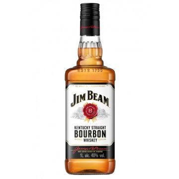 Whisky Bourbon Jim Beam White Label, 1L, 40% alc., SUA