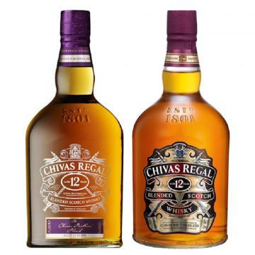 Chivas regal 12yo and chivas brothers blend 2000 ml