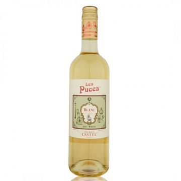 Vin alb sec Les Puces Blanc, 0.75L, 11% alc., Franta