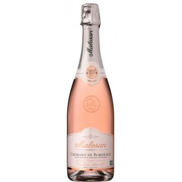 Vin spumant roze Malesan Cremant de Bordeaux Brut, 0.75L, 12.5% alc., Franta