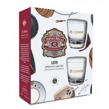 Whisky Chivas Regal 12 Years + 2 pahare, 0.7L, 40% alc., Scotia