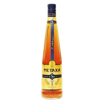 Brandy Metaxa 5*, 38% alc., 0.7L, Grecia