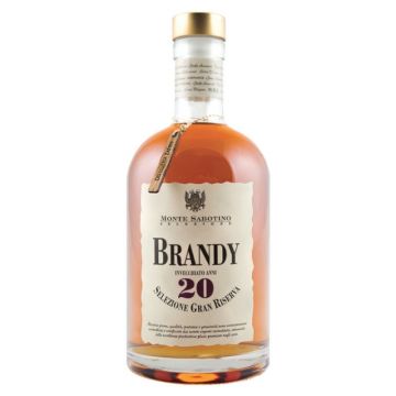 Brandy Monte Sabotino 20 ani Gran Riserva Astuccio, 40% alc., 0.7L, Italia