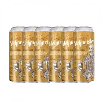 Pachet 6 bucati bere blonda Edelmeister Weizen, 5.2% alc., 0.5L, doza, Polonia Pachet 6 bucati bere blonda Edelmeister Weizen, 5.2% alc., 0.5L, doza, Polonia