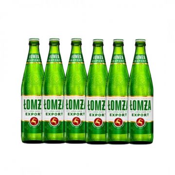 Pachet 6 bucati bere blonda, filtrata Lomza Export, 5.7% alc., 0.5L, sticla, Polonia