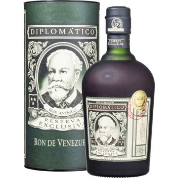 Rom negru Diplomatico Reserva Exclusiva + cutie, 40% alc., 0.7L, Venezuela