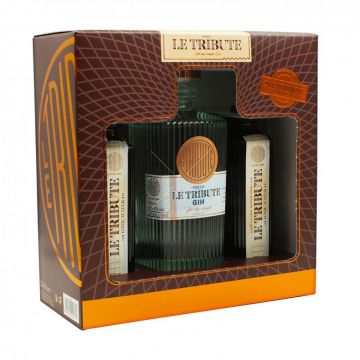 Set Cadou Gin Le Tribute + 2 x Apa tonica Le Tribute, 43% alc., 0.7L, Spania