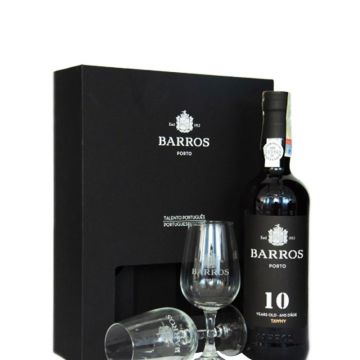 Vin porto rosu dulce Barros Tawny 10 ani + 2 pahare, 0.75L, 20% alc., Portugalia