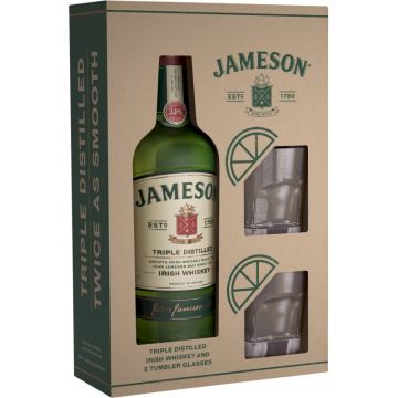 Whisky Jameson Original + 2 Pahare, 0.7L, 40% alc., Irlanda