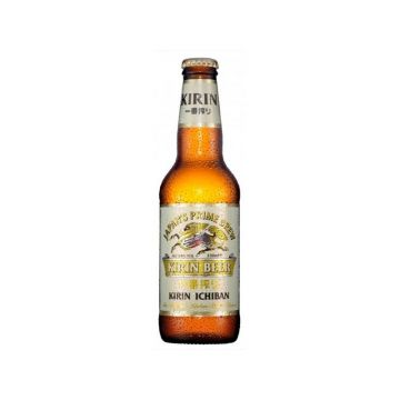 Bere blonda, filtrata Kirin Ichiban, 5% alc., 0.33L, Japonia