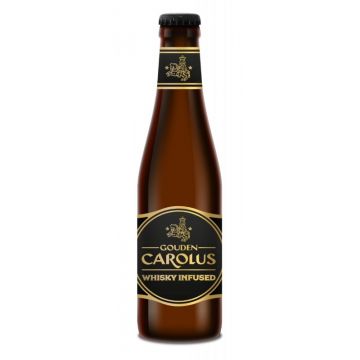 Bere neagra Gouden Carolus Whisky Infused, 11.7% alc., 0.33L, Belgia