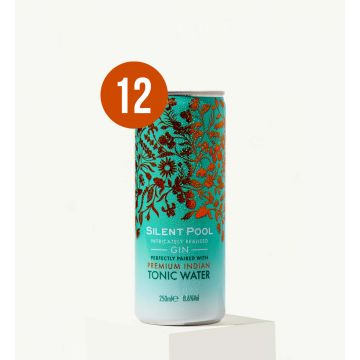 Gin Silent Pool & Premium Indian Tonic Water - Ready To Drink - BAX 12 dz. x 0.25L