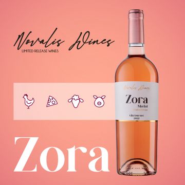 Novalis Wines ZORA Merlot - Vin Rose Sec - Romania - 0.75L