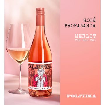 Politika by Chateau Cristi Propaganda - Vin Rose Sec - Republica Moldova - 0.75L