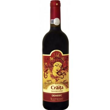 Vin rosu demisec, Craita Transilvaniei Jidvei, 0.75L, 13% alc., Romania