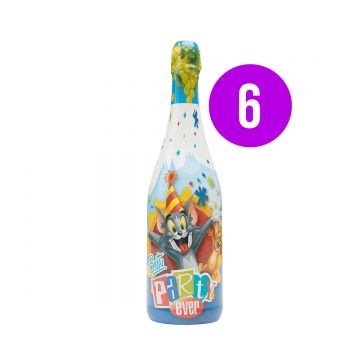 Vitapress Sampanie Copii Tom si Jerry Struguri BAX 6 st. x 0.75L